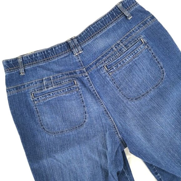 Gloria Vanderbilt Women's Blue Capris High Rise - Picture 5 of 12